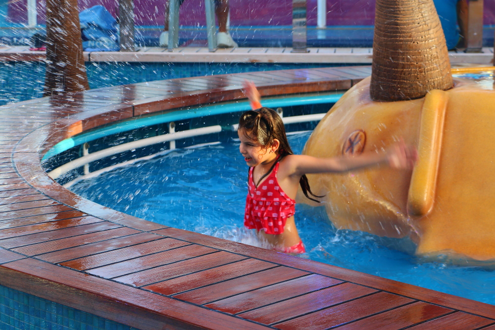 Norwegian Getaway children's water play area