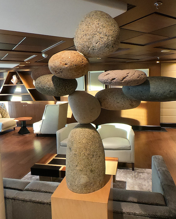 Haven library sculpture on Norwegian Joy