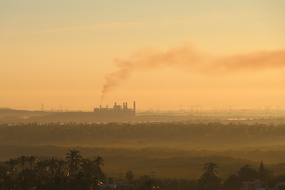 Smog in Mazatlan from a dirty power plant