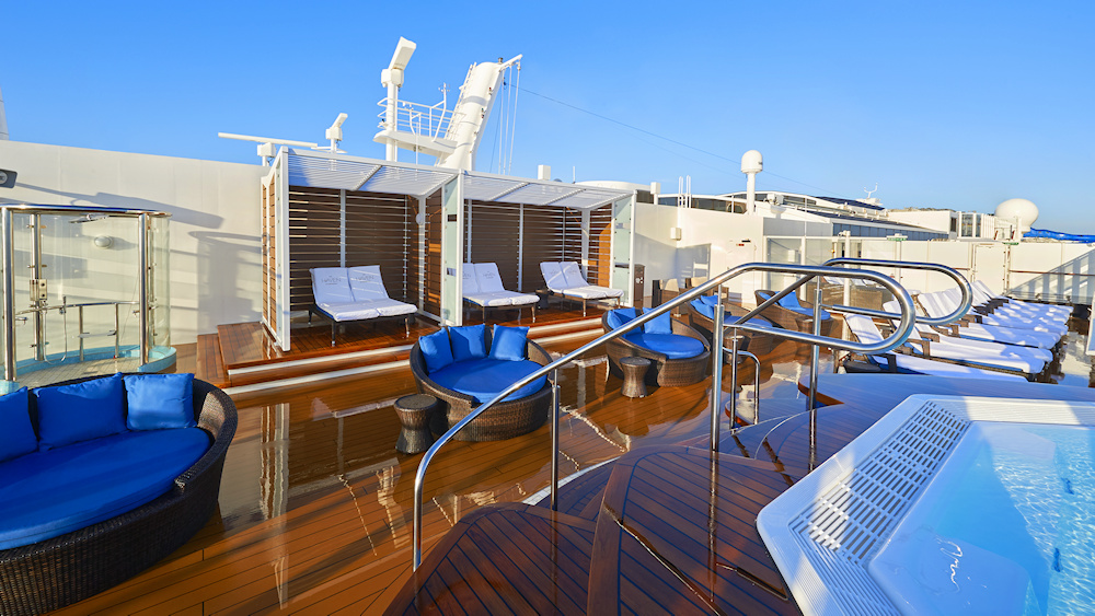 The Haven sun deck on Norwegian Joy