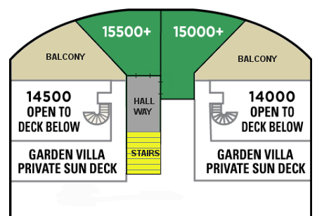 Norwegian Pearl Deluxe Owners Suite layout