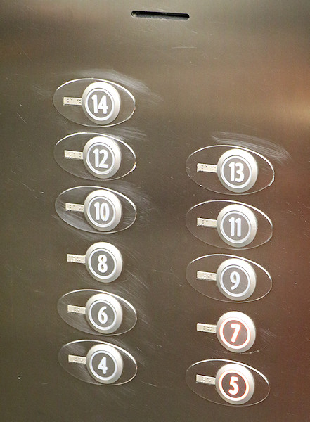 Elevator buttons