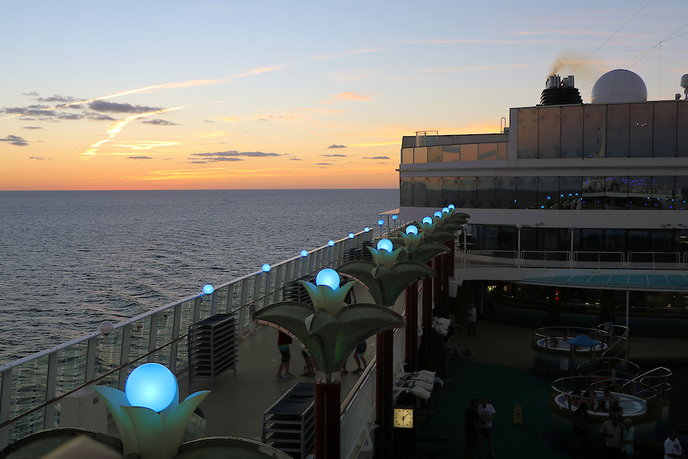 Norwegian Pearl sunset