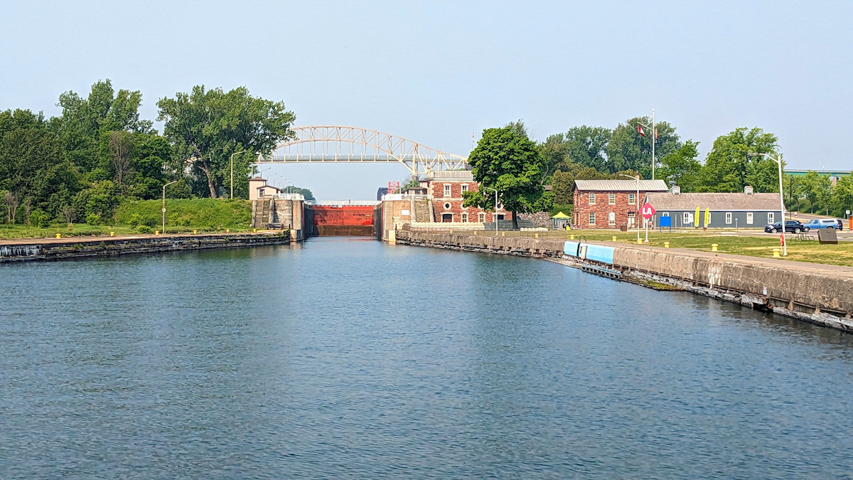 Canadian locks in Sault Ste Marie