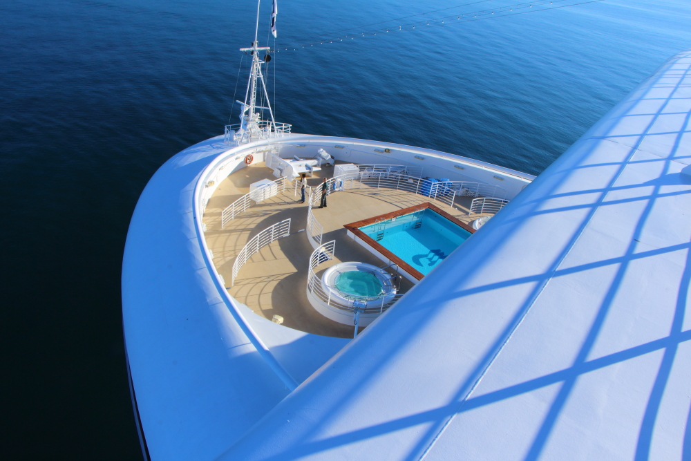 Sapphire Princess crew swimming pool