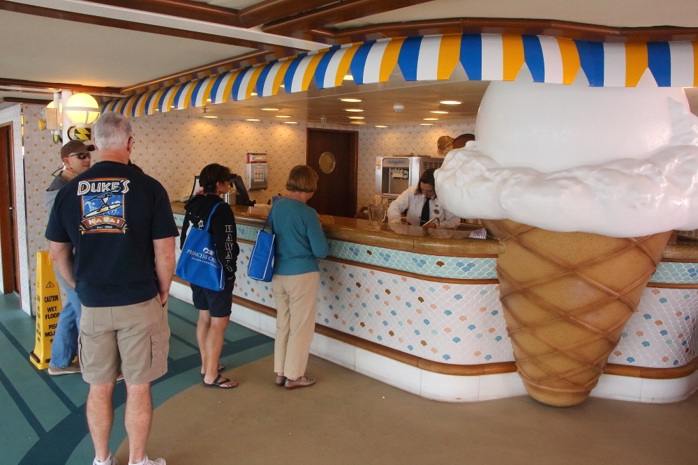 Sapphire Princess ice cream