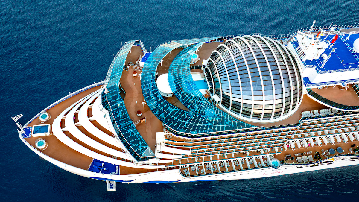 Drone Shot Of Sun Princess