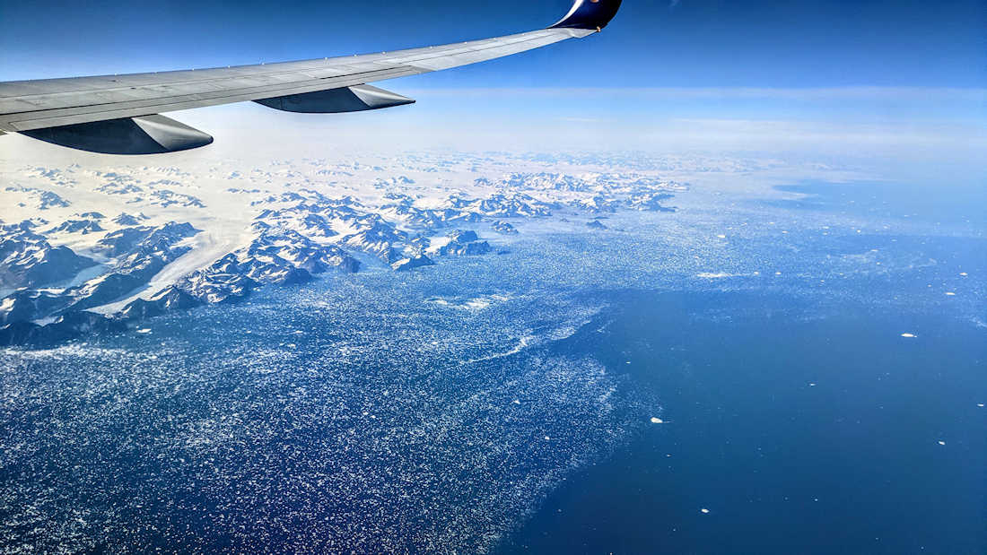 The southeast coast of Greenland