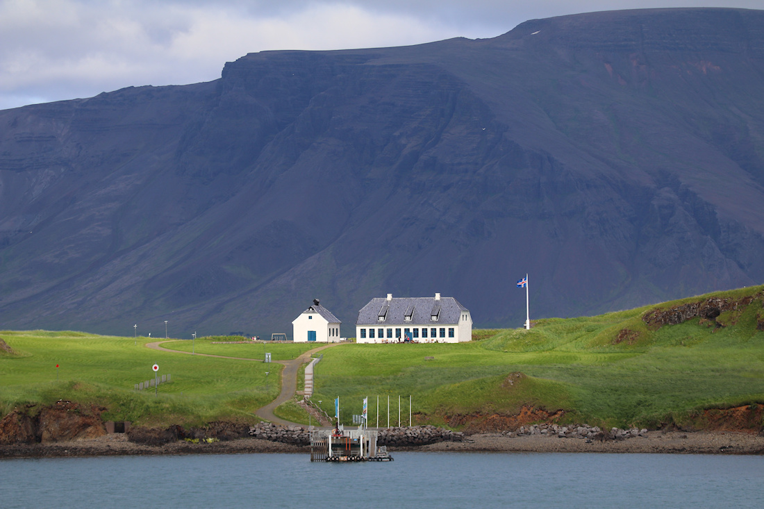 A harbor scene in Reykjavik, Iceland