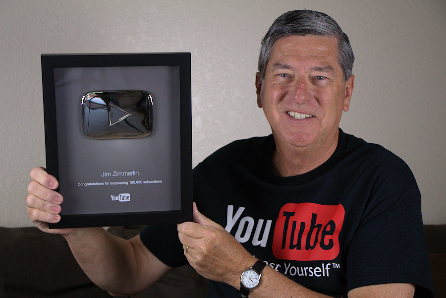 YouTube silver play button