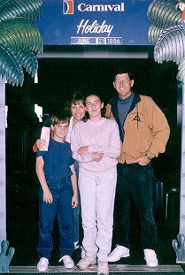 The Zim family boarding the MS Holiday